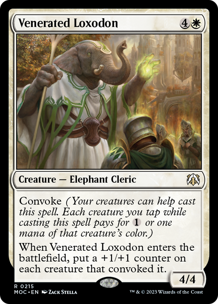 Venerated Loxodon [March of the Machine Commander] | Galactic Gamez