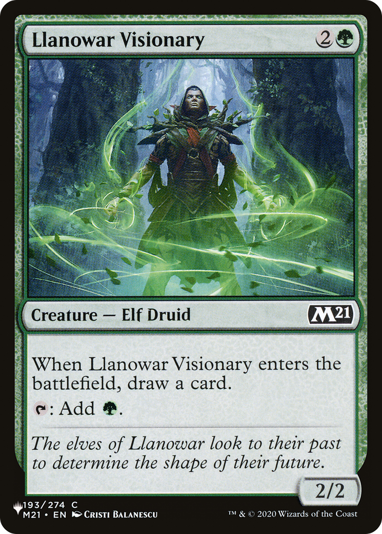Llanowar Visionary [The List] | Galactic Gamez
