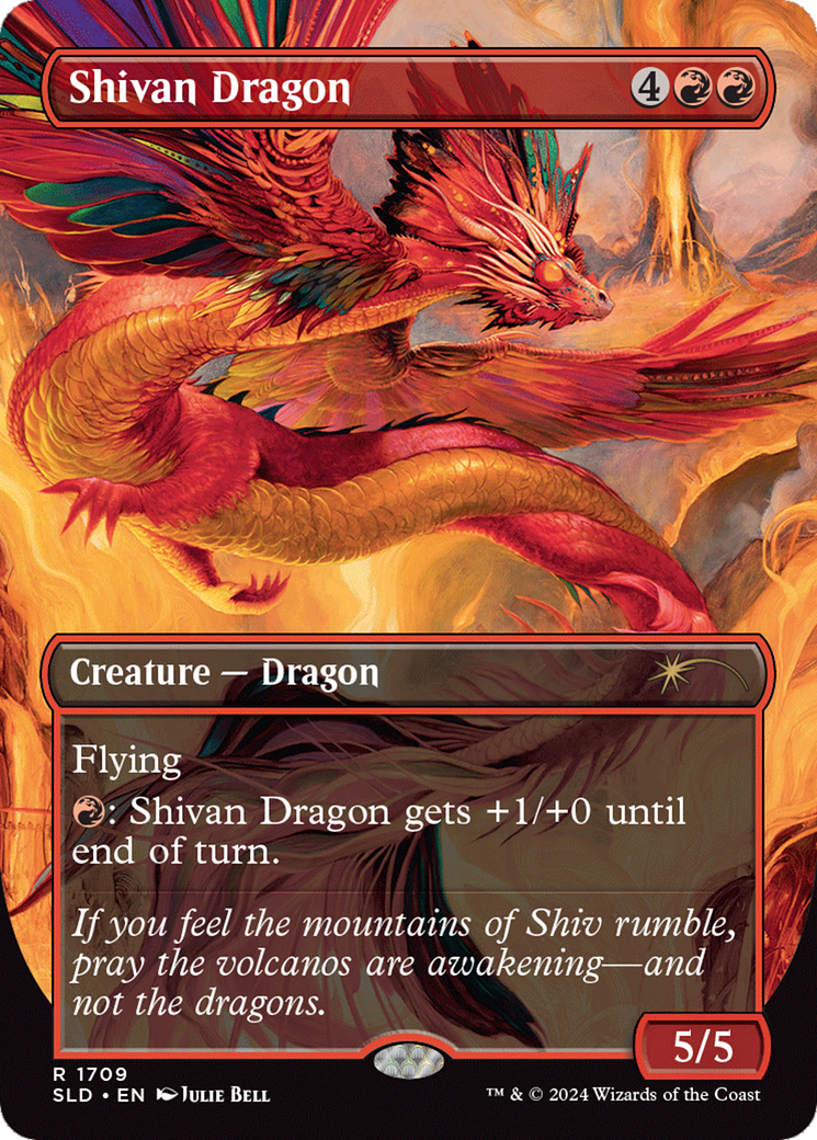 Shivan Dragon (Rainbow Foil) [Secret Lair Drop Series] | Galactic Gamez