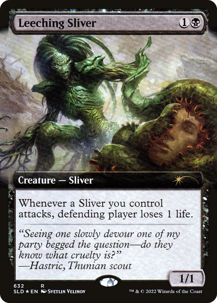 Leeching Sliver (Extended Art) [Secret Lair Drop Promos] | Galactic Gamez