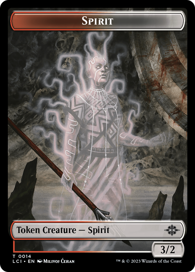 Copy // Spirit Double-Sided Token [The Lost Caverns of Ixalan Tokens] | Galactic Gamez