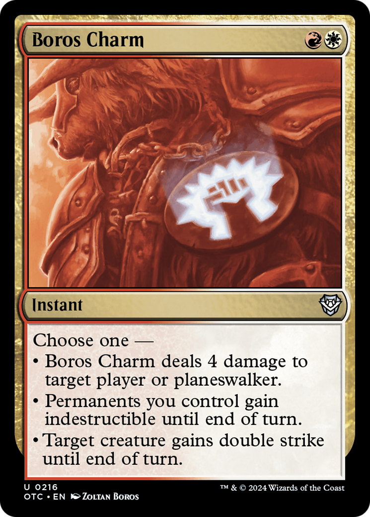 Boros Charm [Outlaws of Thunder Junction Commander] | Galactic Gamez
