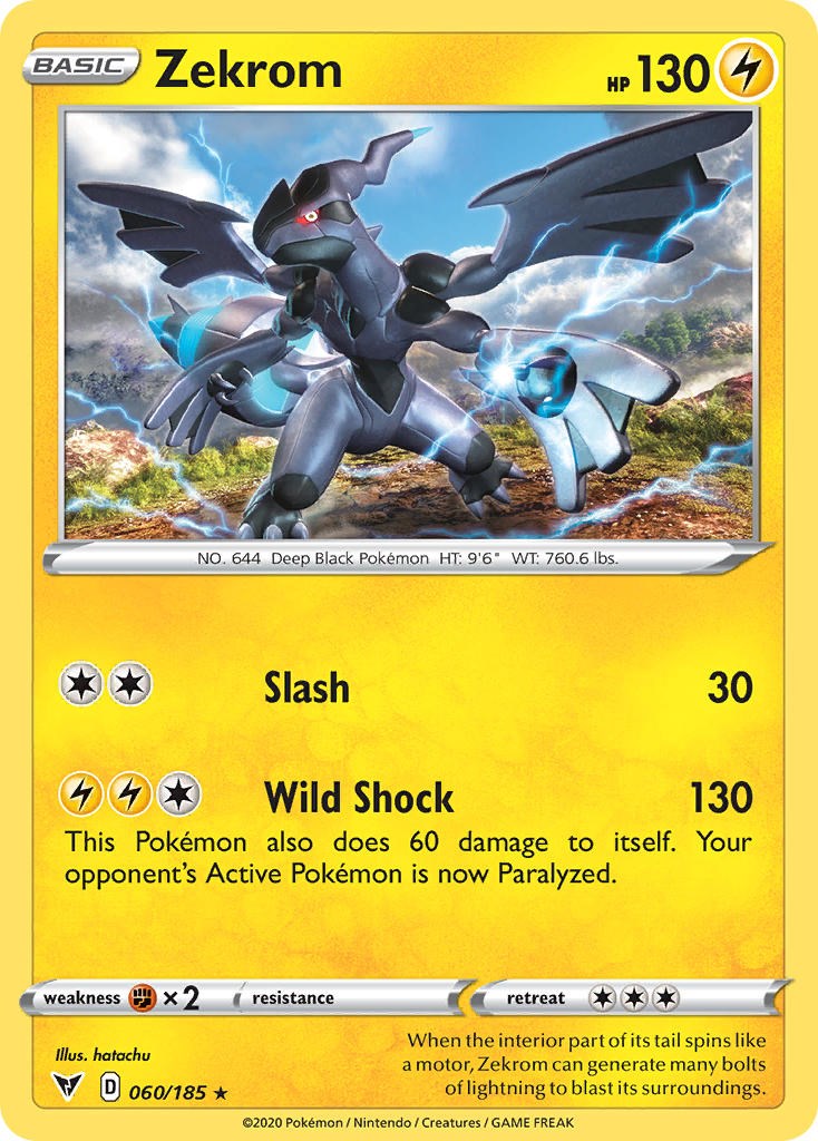 Zekrom (060/185) (Cosmos Holo) [Sword & Shield: Black Star Promos] | Galactic Gamez