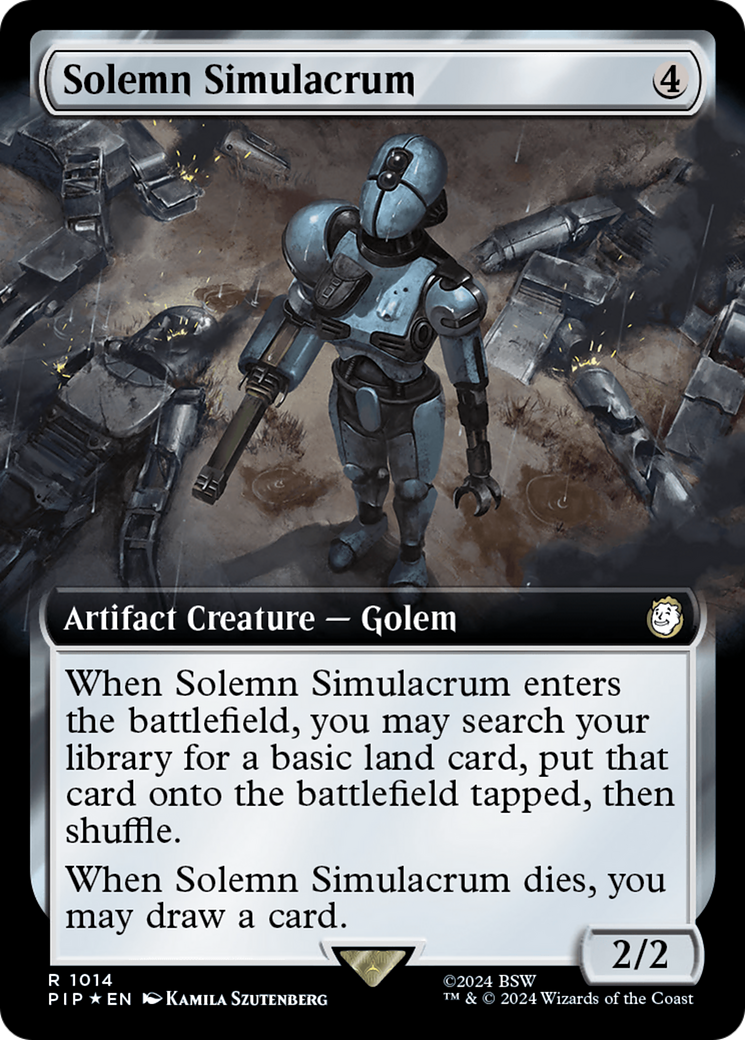 Solemn Simulacrum (Extended Art) (Surge Foil) [Fallout] | Galactic Gamez