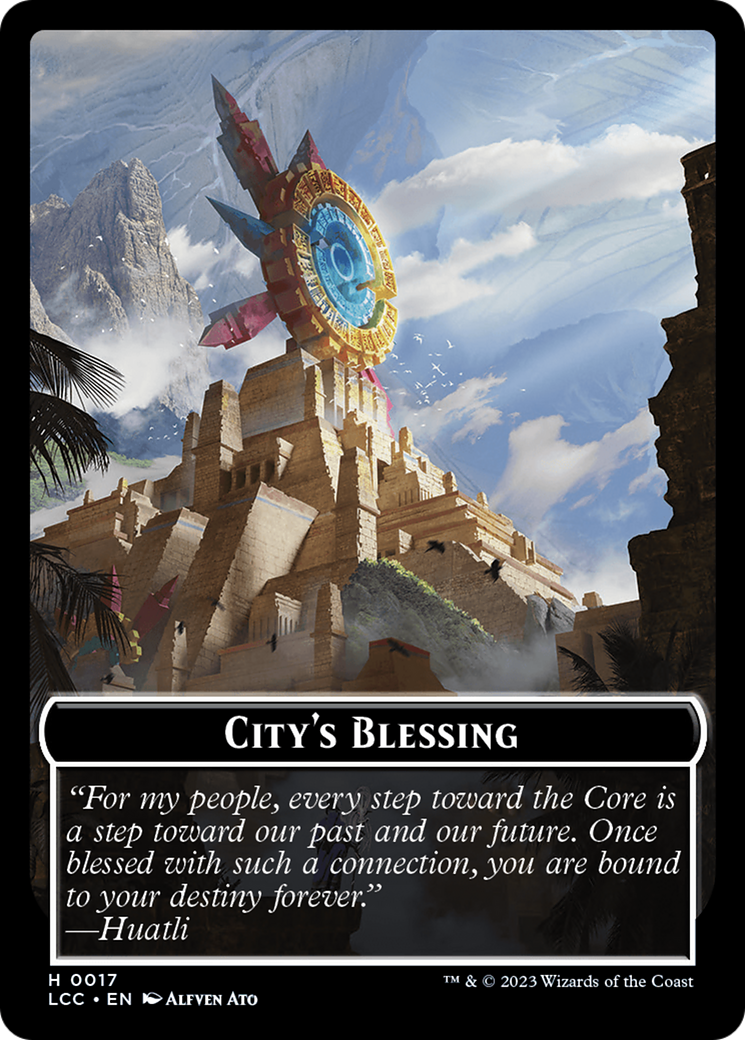 City's Blessing // Pirate (0005) Double-Sided Token [The Lost Caverns of Ixalan Commander Tokens] | Galactic Gamez