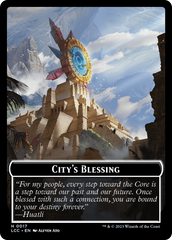 City's Blessing // Vampire (0004) Double-Sided Token [The Lost Caverns of Ixalan Commander Tokens] | Galactic Gamez