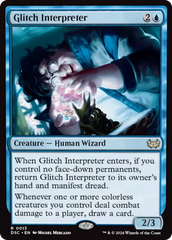 Glitch Interpreter (Extended Art) [Duskmourn: House of Horror Commander] | Galactic Gamez
