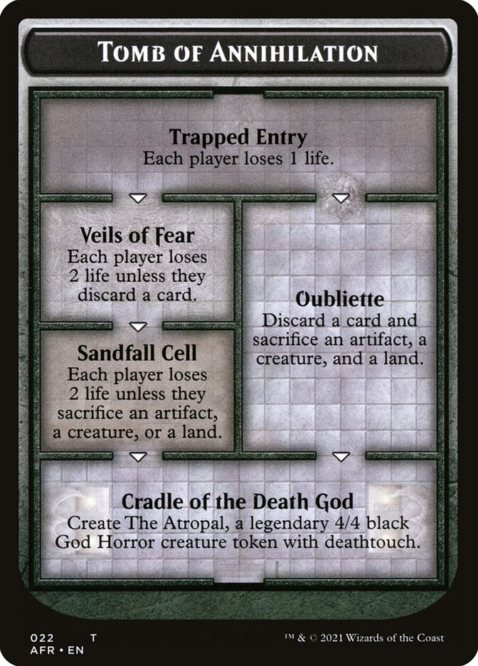 Dungeon of the Mad Mage // Tomb of Annihilation Double-Sided Token [Dungeons & Dragons: Adventures in the Forgotten Realms Tokens] | Galactic Gamez
