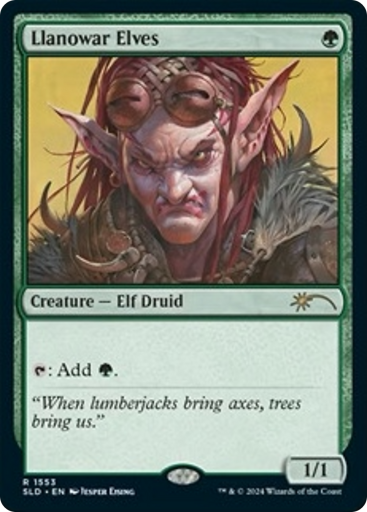 Llanowar Elves (1553) (Rainbow Foil) [Secret Lair Drop Series] | Galactic Gamez