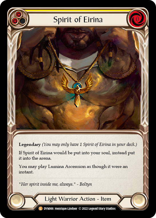 Spirit of Eirina [DYN066] (Dynasty)  Rainbow Foil | Galactic Gamez