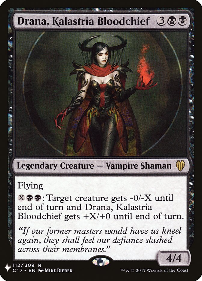 Drana, Kalastria Bloodchief [The List] | Galactic Gamez