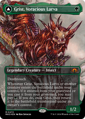 Grist, Voracious Larva // Grist, the Plague Swarm (Borderless) (Textured Foil) [Modern Horizons 3] | Galactic Gamez