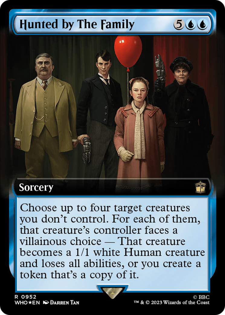 Hunted by The Family (Extended Art) (Surge Foil) [Doctor Who] | Galactic Gamez