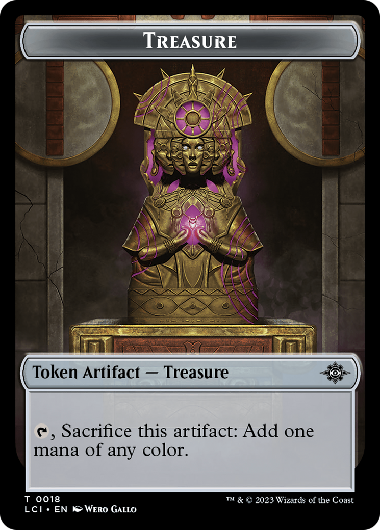 Treasure (0018) // Merfolk Double-Sided Token [The Lost Caverns of Ixalan Tokens] | Galactic Gamez