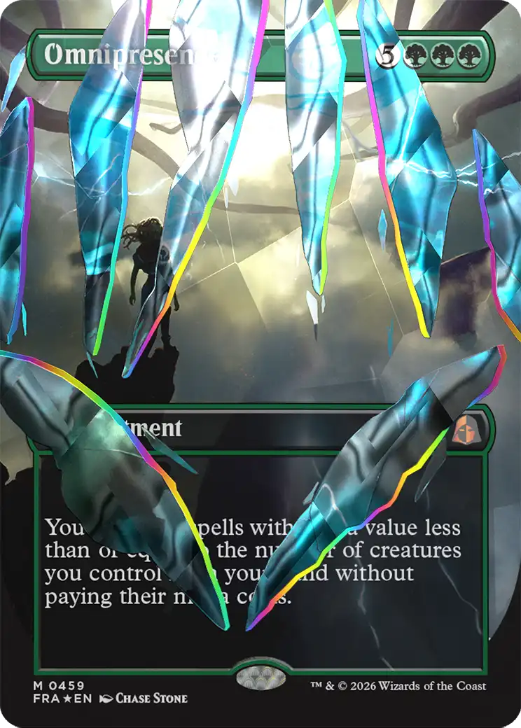 Omnipresence (Borderless) (Facet Foil) (0459) [Reality Fracture] | Galactic Gamez