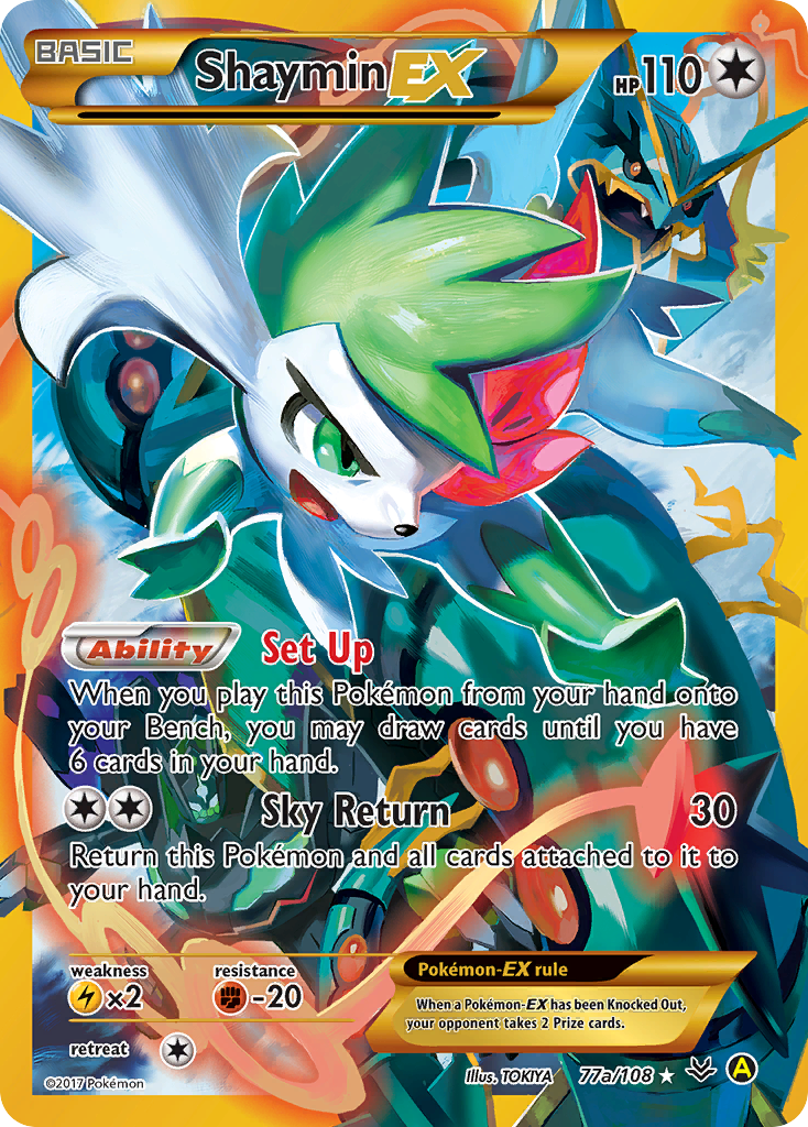 Shaymin EX (77a/108) [Alternate Art Promos] | Galactic Gamez