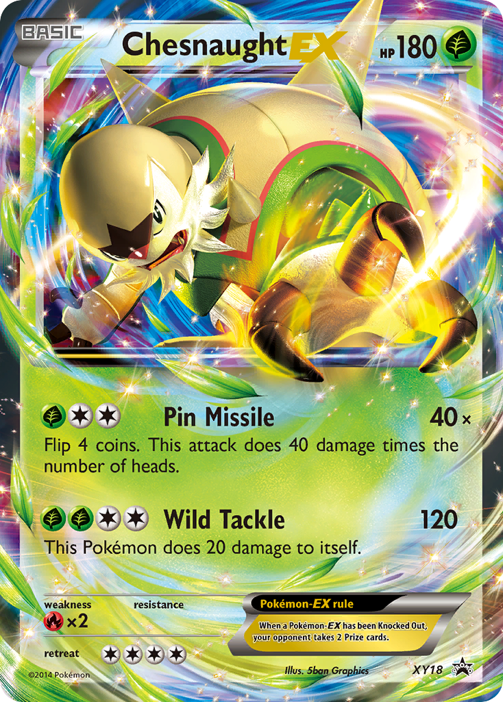 Chesnaught EX (XY18) [XY: Black Star Promos] | Galactic Gamez