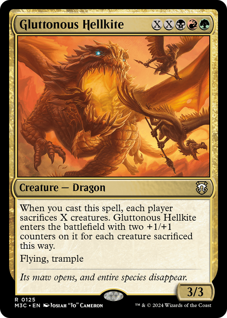 Gluttonous Hellkite [Modern Horizons 3 Commander] | Galactic Gamez