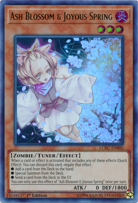 Ash Blossom & Joyous Spring [LCKC-EN080] Ultra Rare | Galactic Gamez