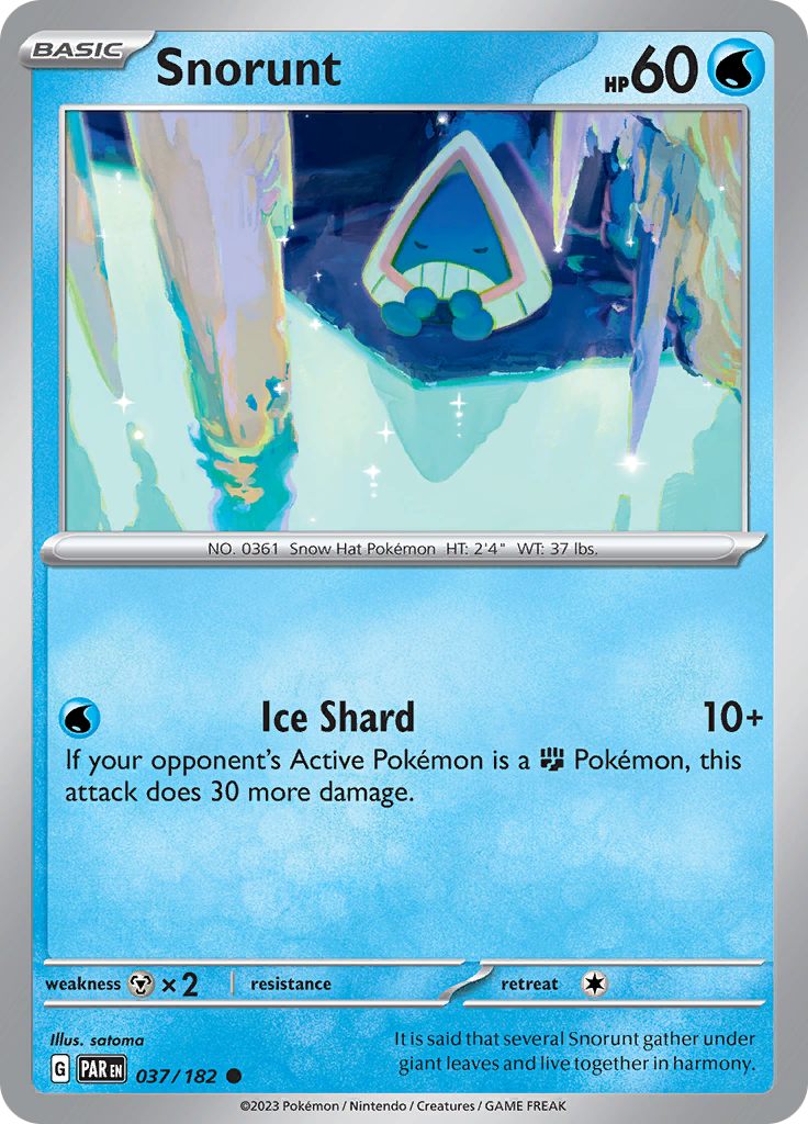 Snorunt (037/182) [Scarlet & Violet: Paradox Rift] | Galactic Gamez