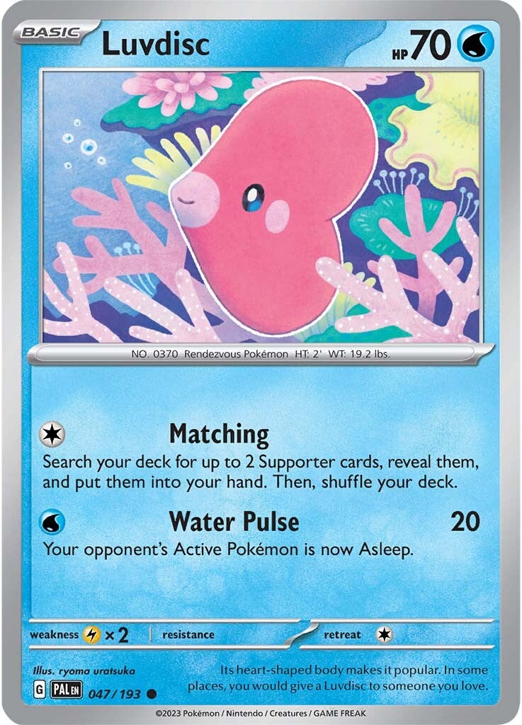 Luvdisc (047/193) [Scarlet & Violet: Paldea Evolved] | Galactic Gamez