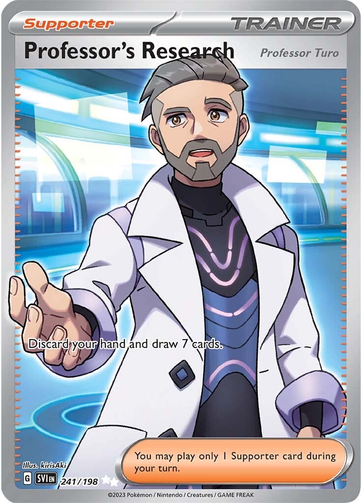 Professor's Research (Professor Turo) (241/198) [Scarlet & Violet: Base Set] | Galactic Gamez