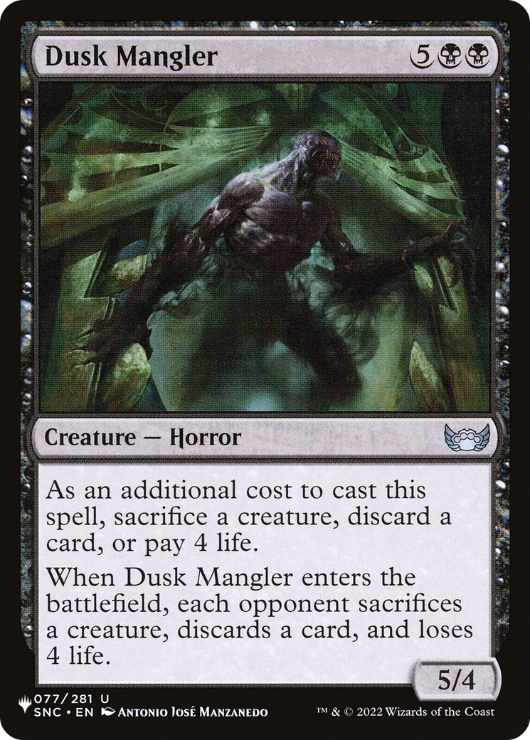 Dusk Mangler [The List] | Galactic Gamez