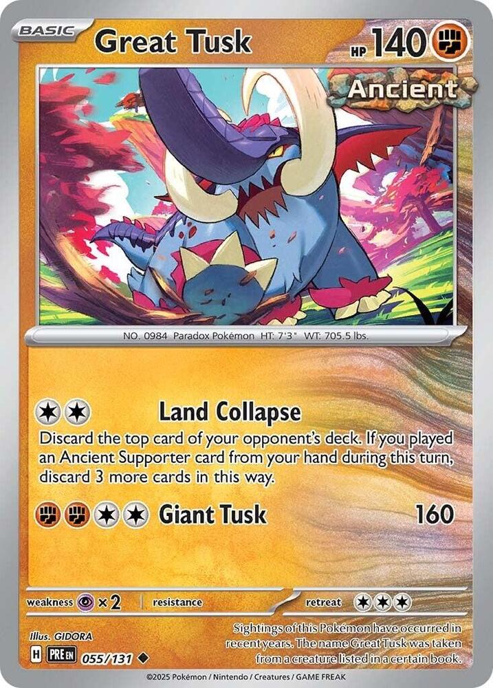 Great Tusk (055/131) [Scarlet & Violet: Prismatic Evolutions] | Galactic Gamez