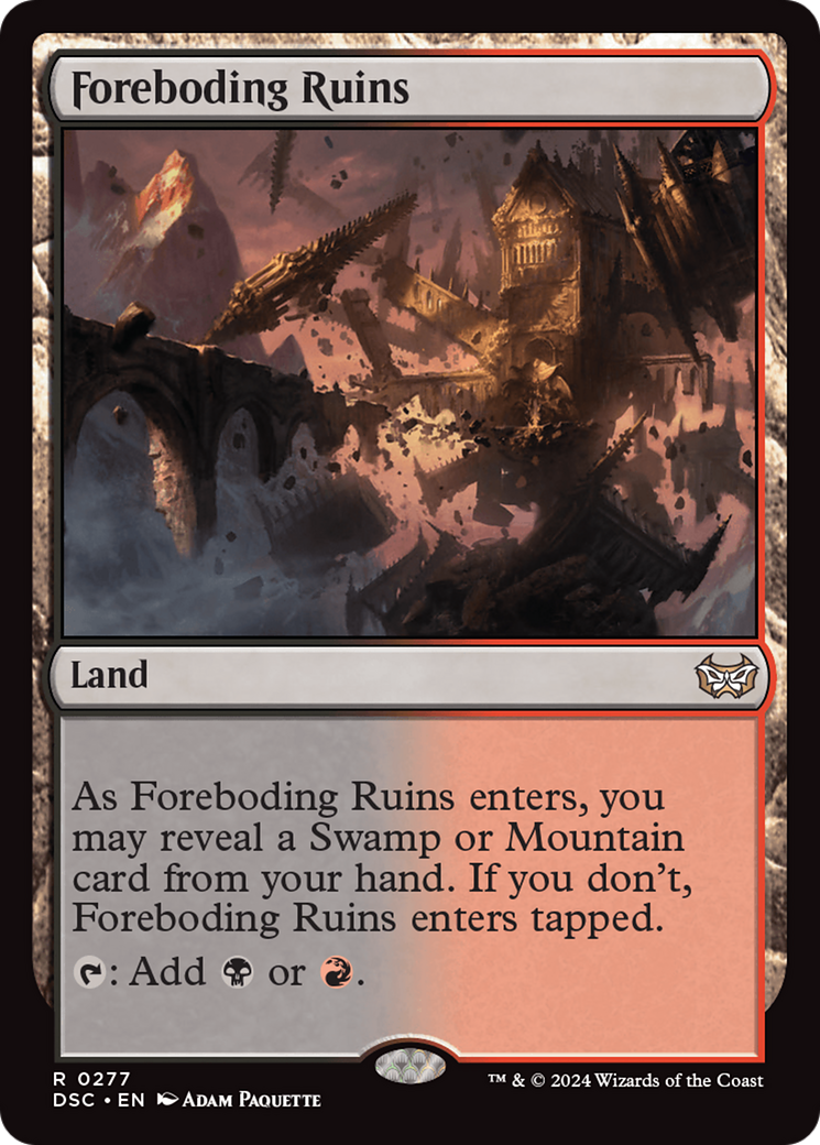 Foreboding Ruins [Duskmourn: House of Horror Commander] | Galactic Gamez
