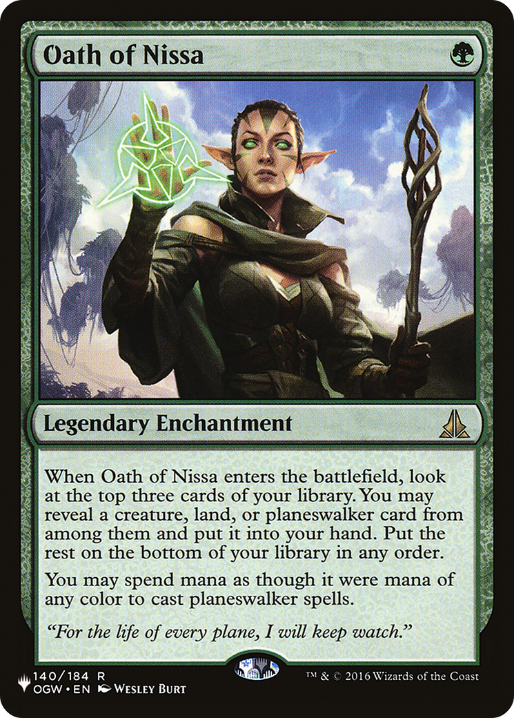 Oath of Nissa [The List] | Galactic Gamez