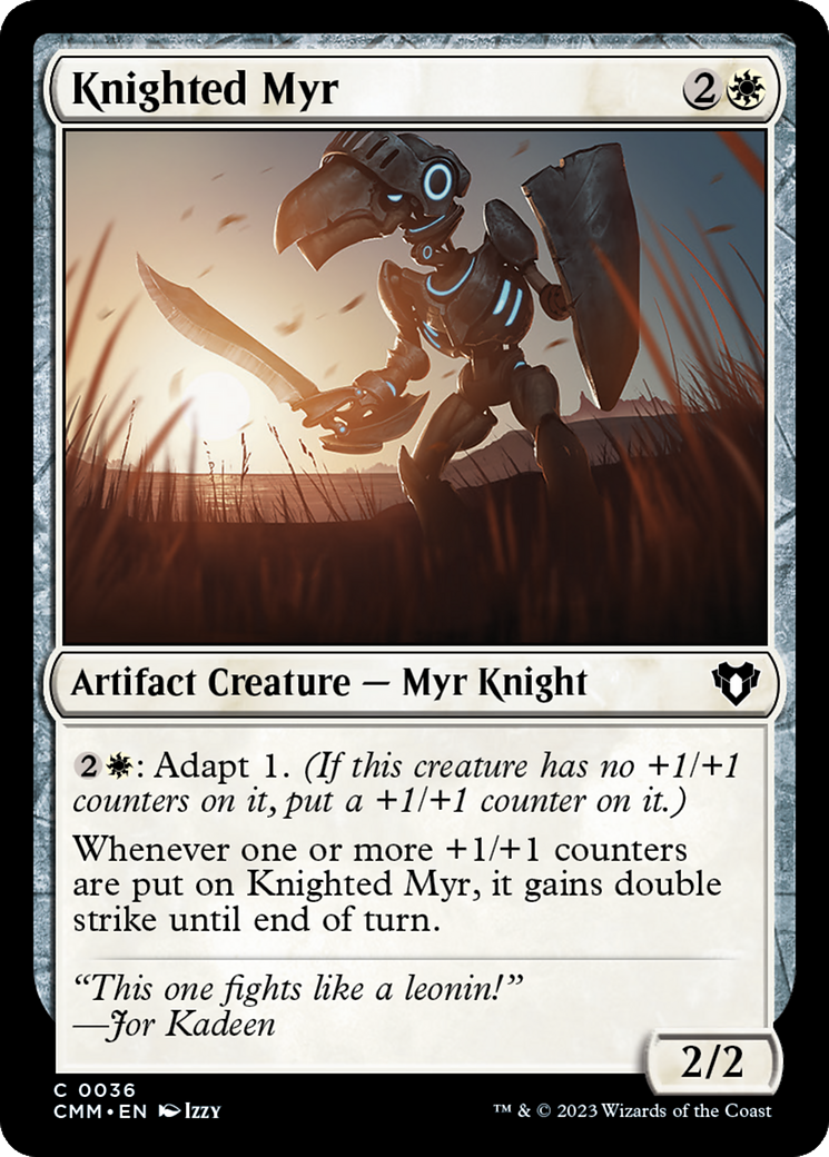 Knighted Myr [Commander Masters] | Galactic Gamez