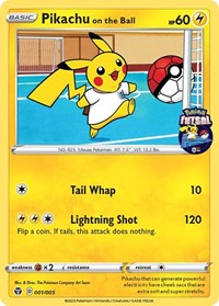 Pikachu on the Ball (001/005) [Miscellaneous Cards] | Galactic Gamez