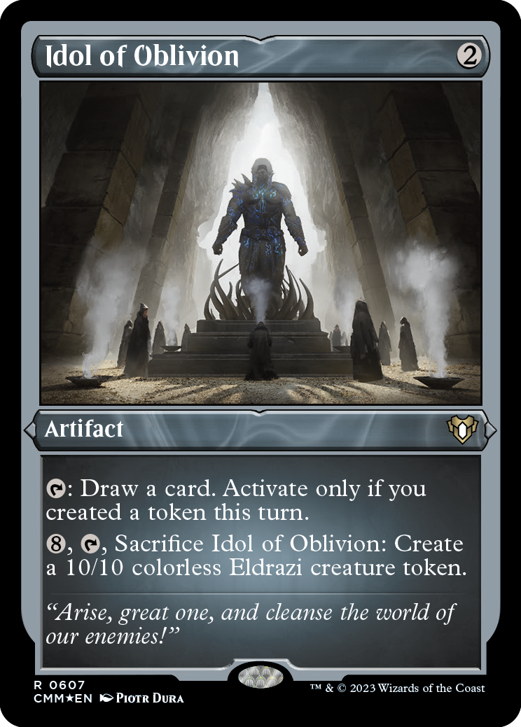 Idol of Oblivion (Foil Etched) [Commander Masters] | Galactic Gamez