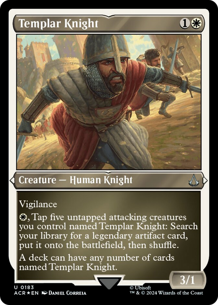 Templar Knight (Foil Etched) [Assassin's Creed] | Galactic Gamez