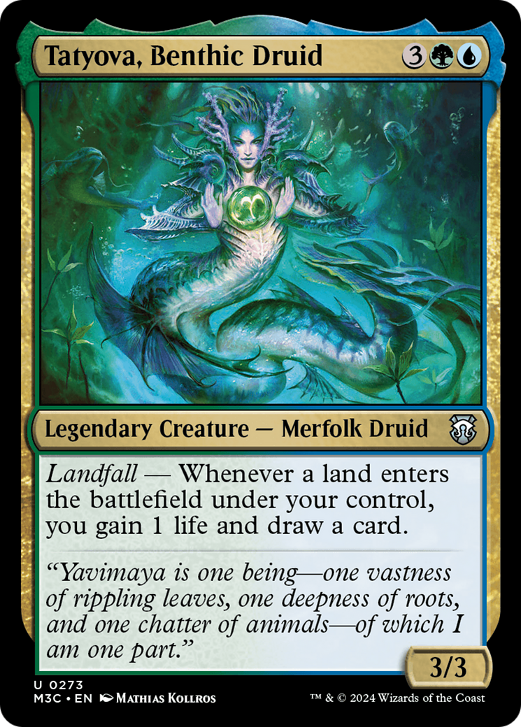 Tatyova, Benthic Druid (Ripple Foil) [Modern Horizons 3 Commander] | Galactic Gamez