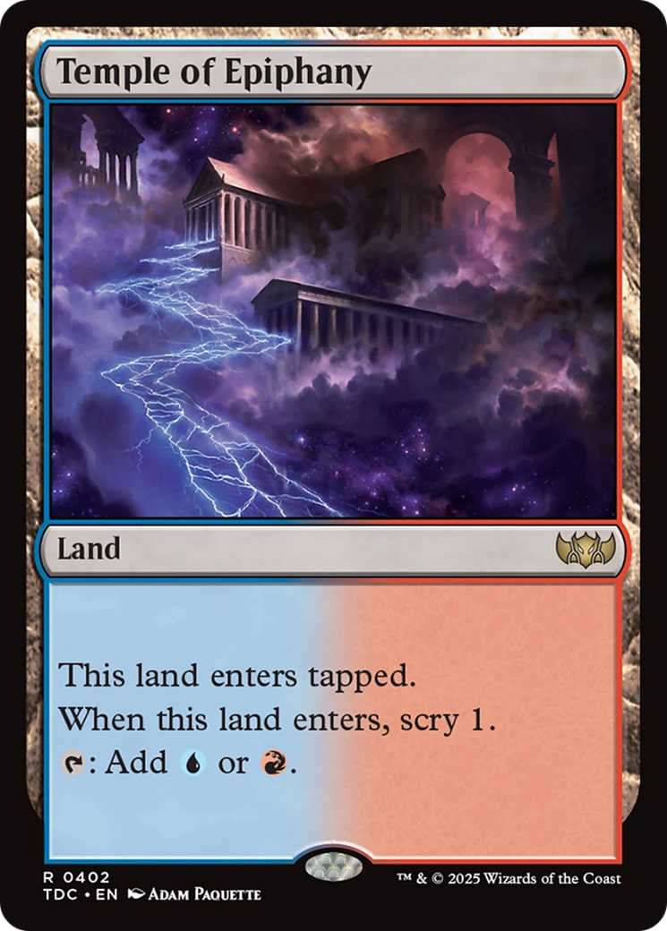 Temple of Epiphany [Tarkir: Dragonstorm Commander] | Galactic Gamez