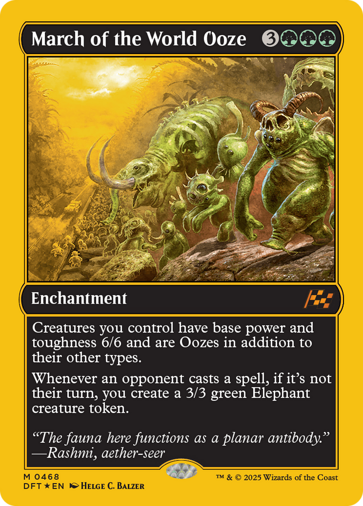 March of the World Ooze (First-Place Foil) [Aetherdrift] | Galactic Gamez