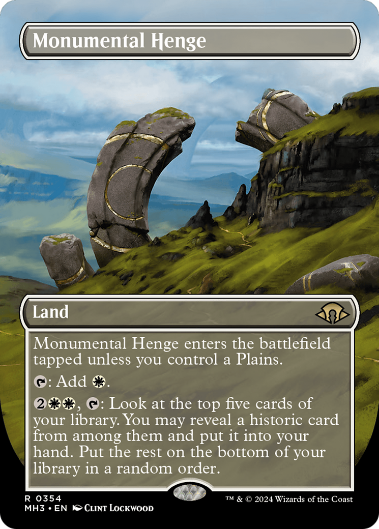 Monumental Henge (Borderless) [Modern Horizons 3] | Galactic Gamez