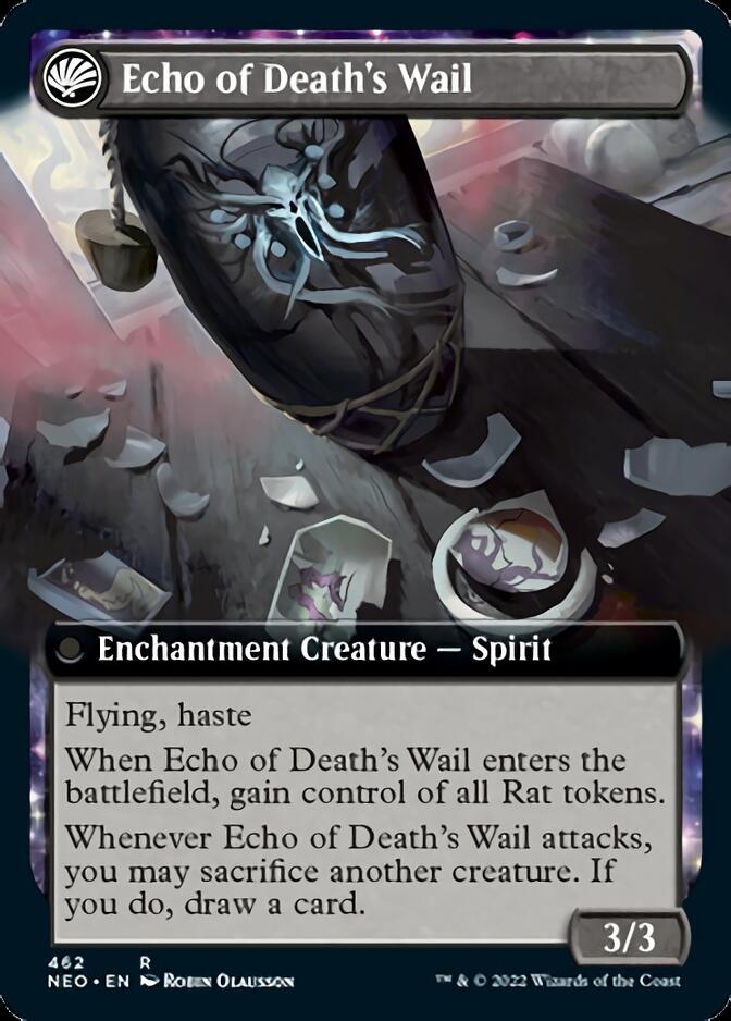 Tribute to Horobi // Echo of Death's Wail (Extended Art) [Kamigawa: Neon Dynasty] | Galactic Gamez