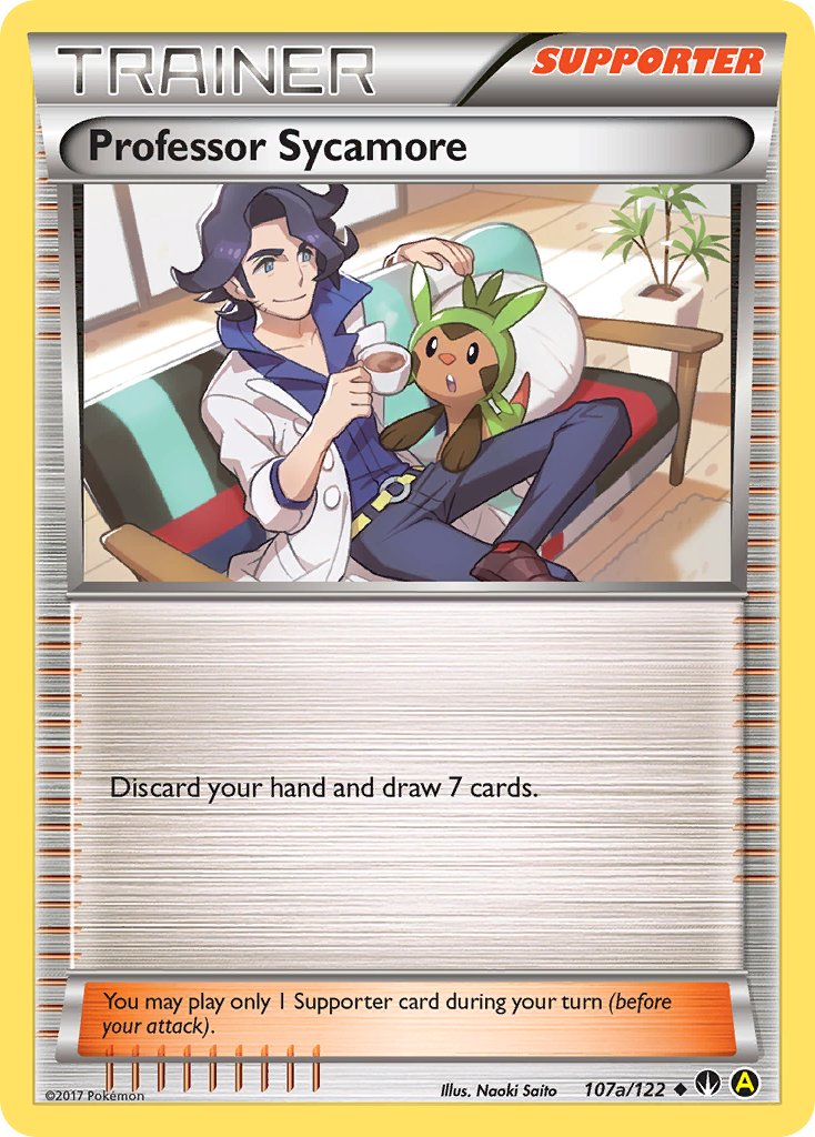 Professor Sycamore (107a/122) [Alternate Art Promos] | Galactic Gamez