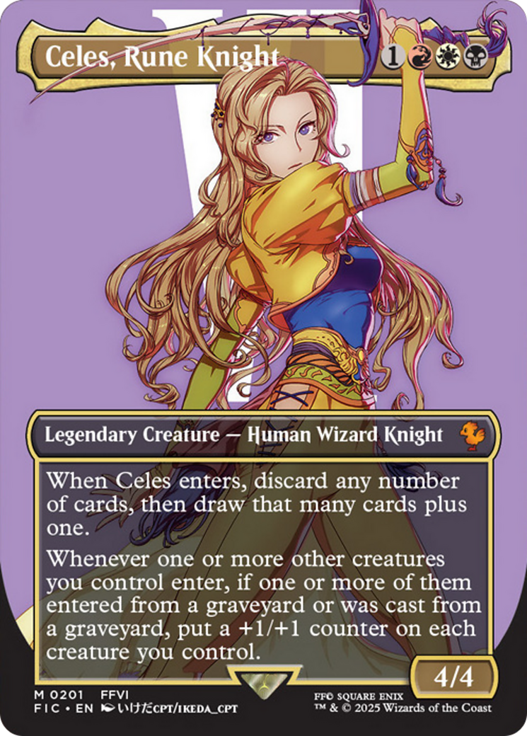 Celes, Rune Knight (Borderless) [FINAL FANTASY Commander] | Galactic Gamez