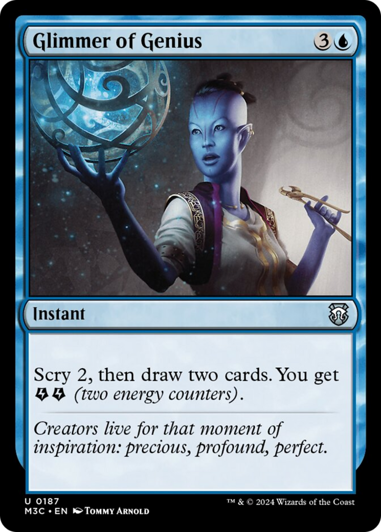 Glimmer of Genius (Ripple Foil) [Modern Horizons 3 Commander] | Galactic Gamez