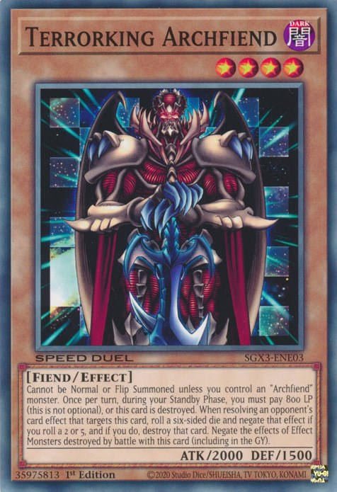 Terrorking Archfiend [SGX3-ENE03] Common | Galactic Gamez