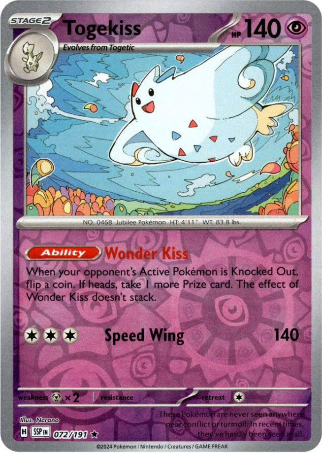 Togekiss (072/191) [Scarlet & Violet: Surging Sparks] | Galactic Gamez