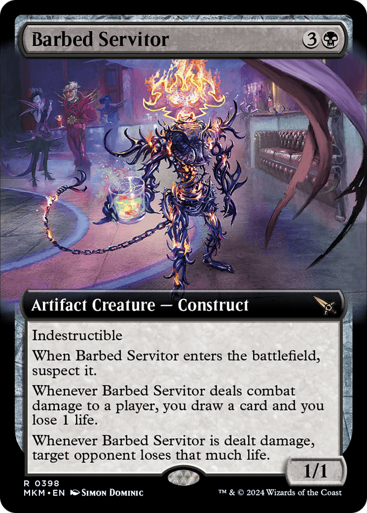 Barbed Servitor (Extended Art) [Murders at Karlov Manor] | Galactic Gamez