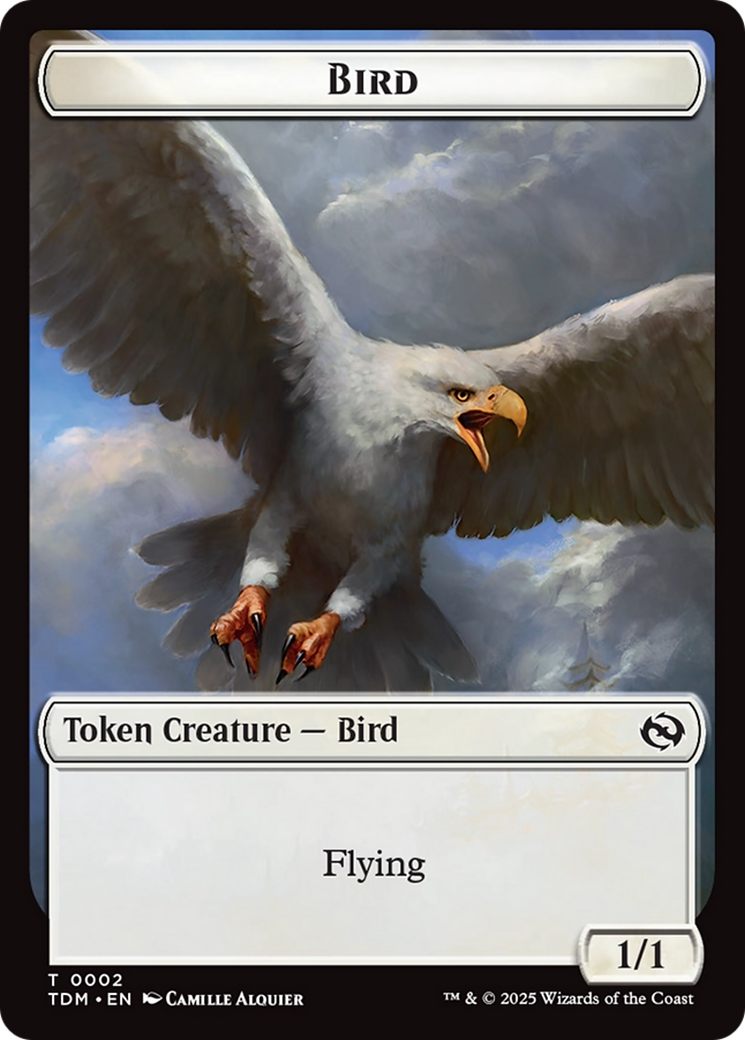 Thopter // Bird Double-Sided Token [Tarkir: Dragonstorm Commander Tokens] | Galactic Gamez