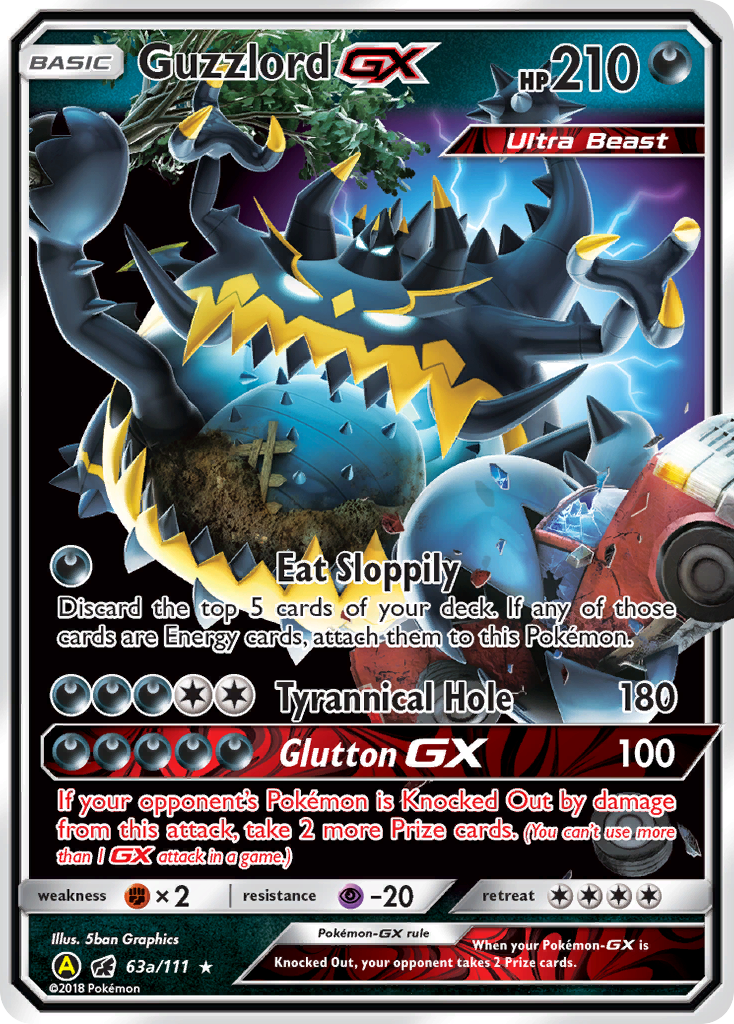 Guzzlord GX (63a/111) [Alternate Art Promos] | Galactic Gamez