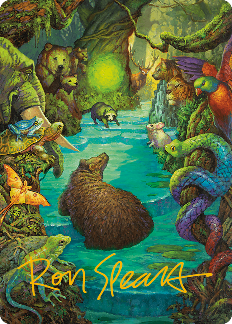 Primal Prayers Art Card (Gold-Stamped Signature) [Modern Horizons 3 Art Series] | Galactic Gamez