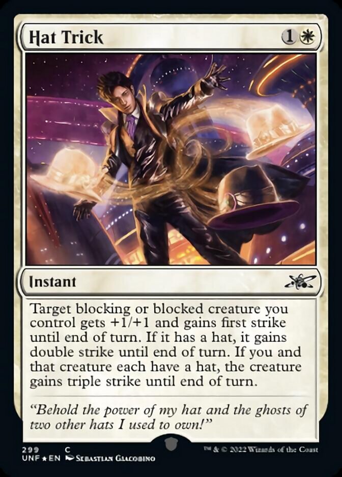 Hat Trick (Galaxy Foil) [Unfinity] | Galactic Gamez