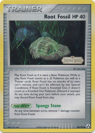 Root Fossil (80/92) (Stamped) [EX: Legend Maker] | Galactic Gamez